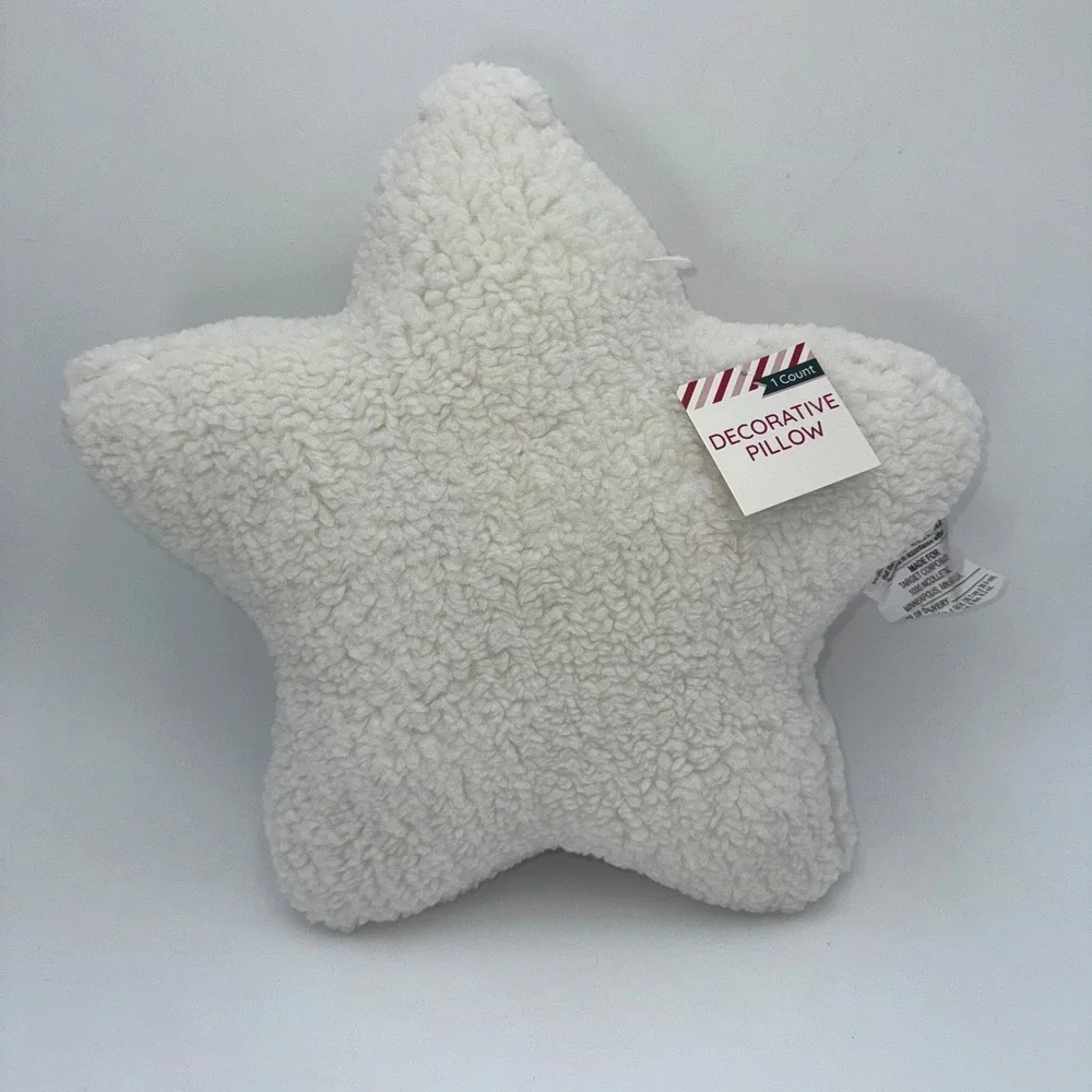 Target Star Throw Pillow White Decorative Accent NWT Cottagecore Decor‎